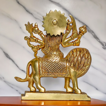 Buy Solid brass Durga maa Idol - 19.558 cm