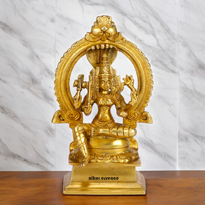 Online Solid Brass Goddess Mariamman Devi Statue - 6.8 Inches