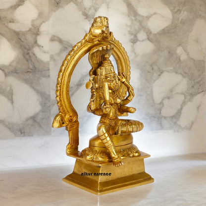 Online Solid Brass Goddess Mariamman Devi Statue - 6.8 Inches