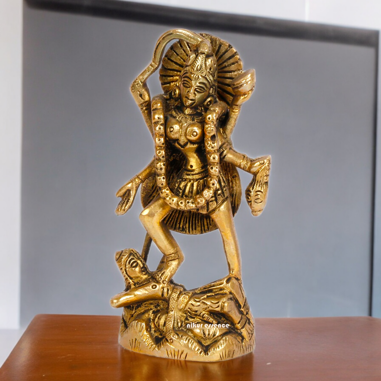 Superfine Brass Kali Maa Devi Statue - 12 cm Idols Nikuressence