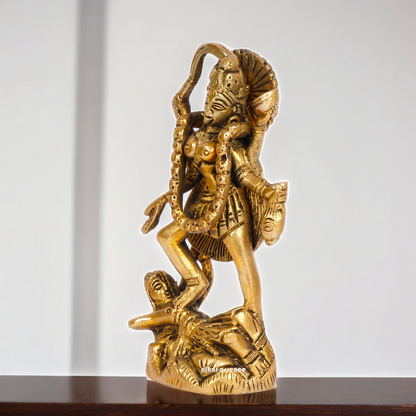 Superfine Brass Kali Maa Devi Statue - 12 cm Idols Nikuressence