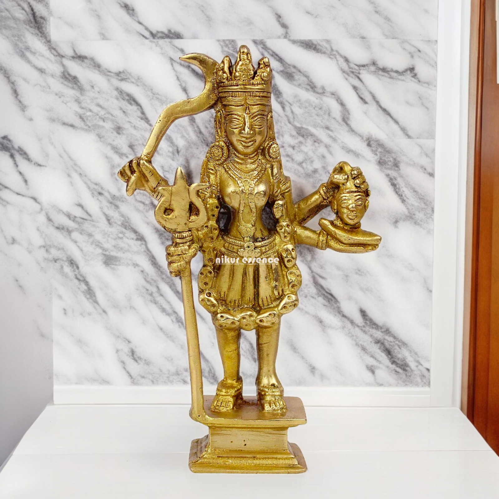 Pure Brass Kali Durga maa Devi - 19.5 cm Idols Nikuressence