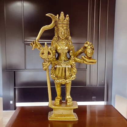 Pure Brass Kali Durga maa Devi - 19.5 cm Idols Nikuressence