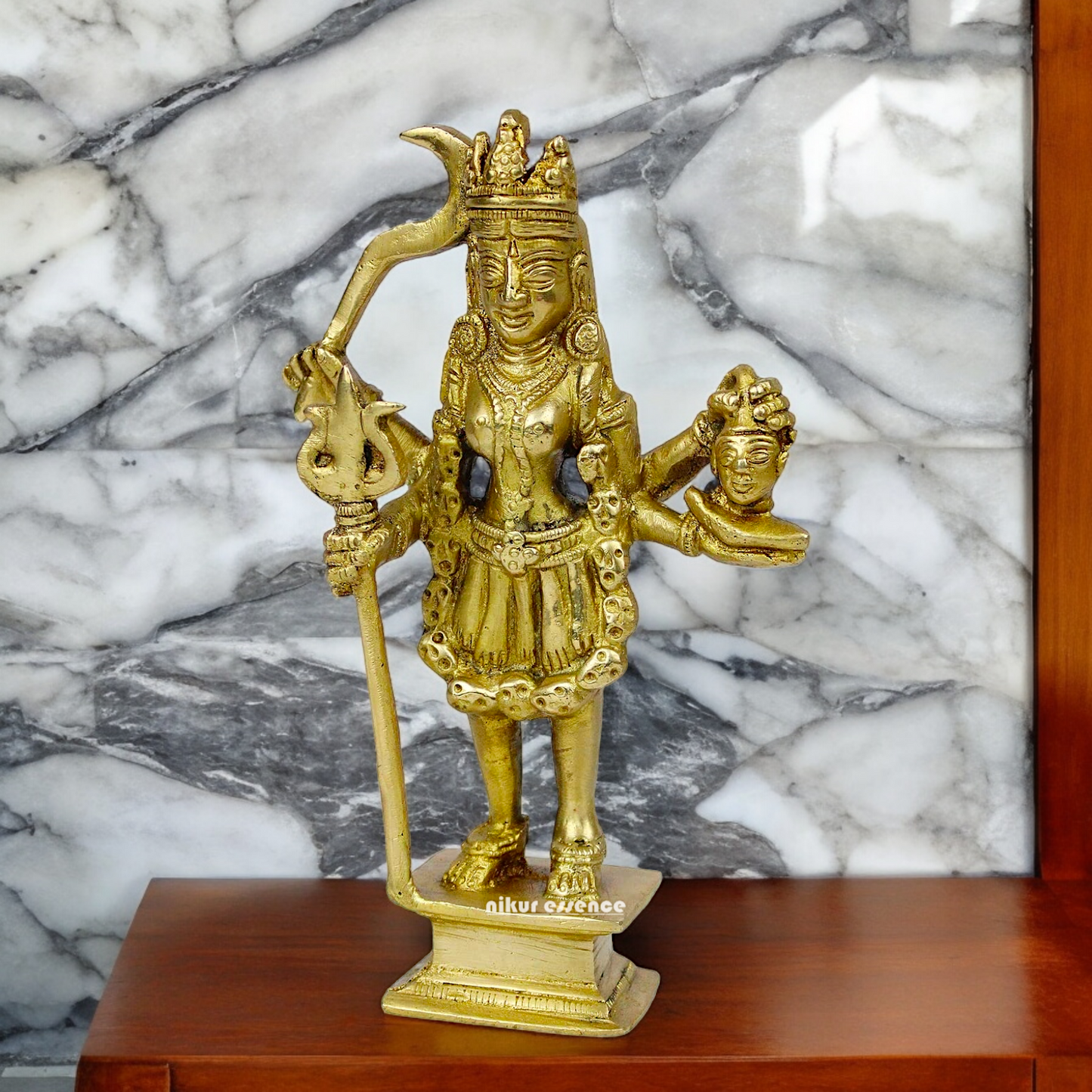 Pure Brass Kali Durga maa Devi - 19.5 cm Idols Nikuressence