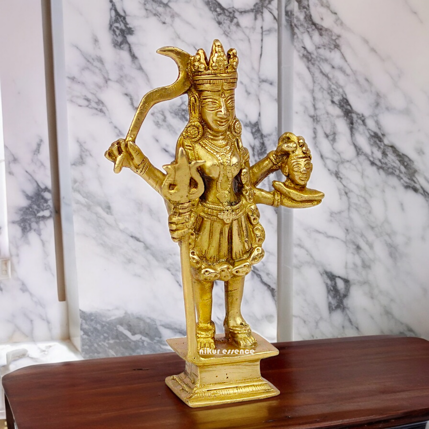 Pure Brass Kali Durga maa Devi - 19.5 cm Idols Nikuressence