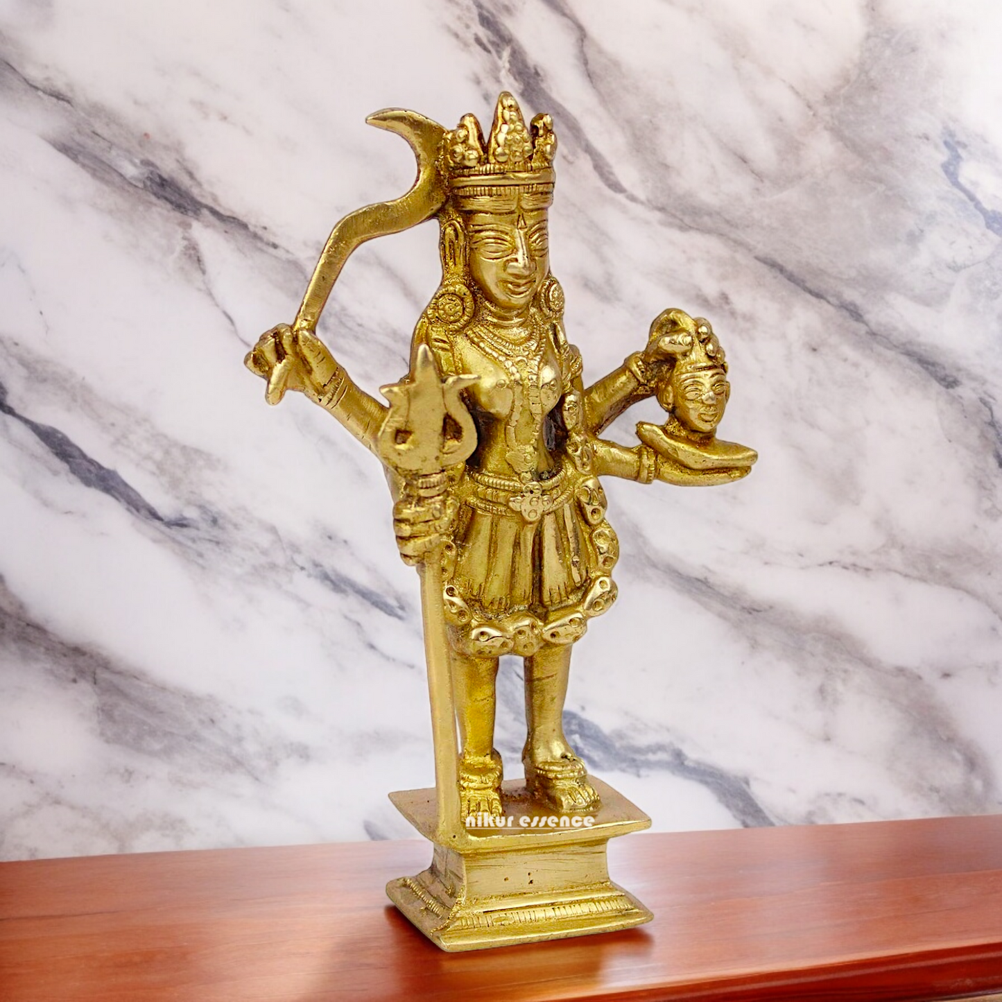 Pure Brass Kali Durga maa Devi - 19.5 cm Idols Nikuressence