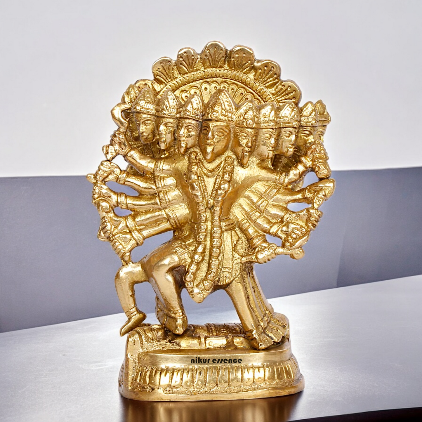 Solid Brass Online Panchmukhi Hanuman - 4.5 inches