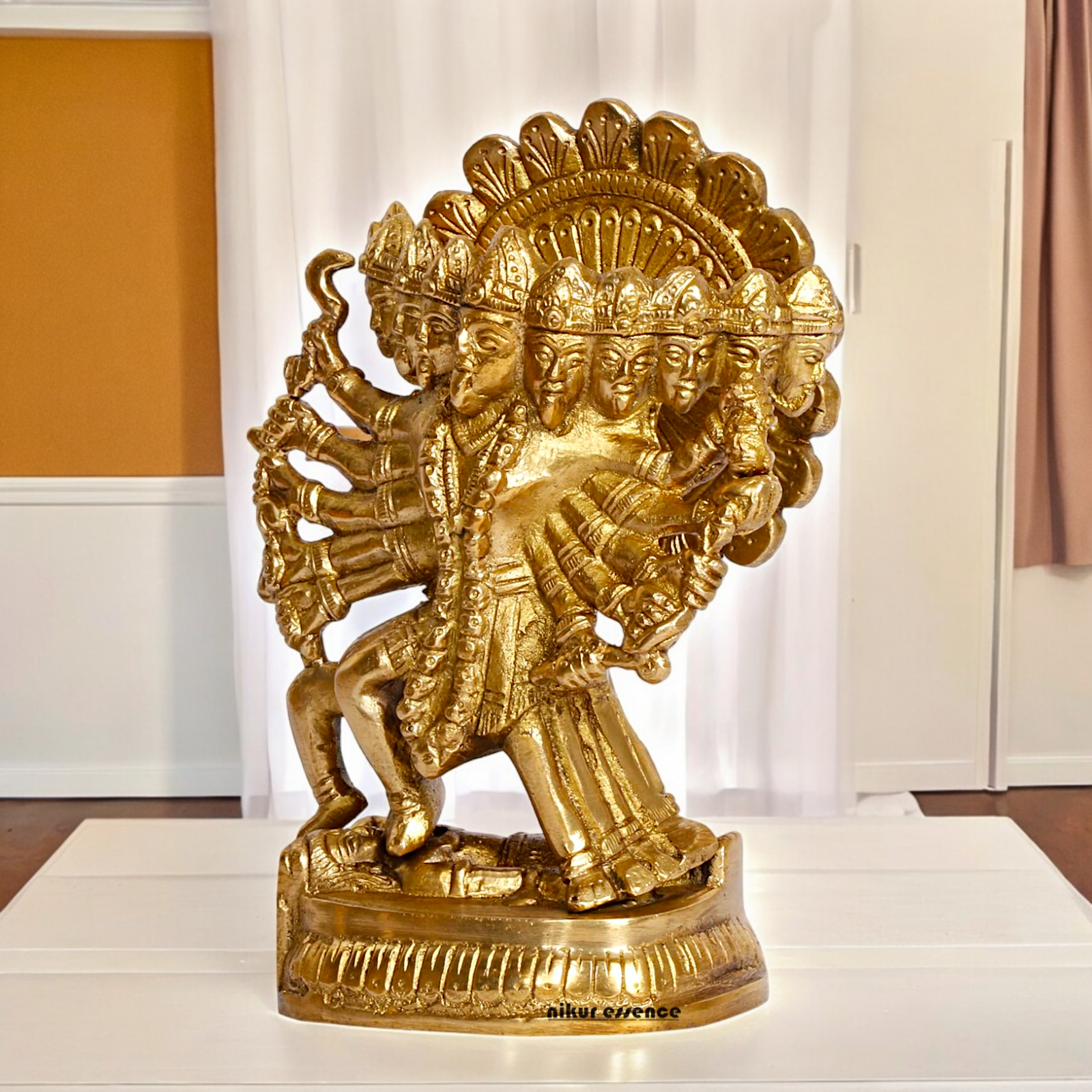 Solid Brass Online Panchmukhi Hanuman - 4.5 inches