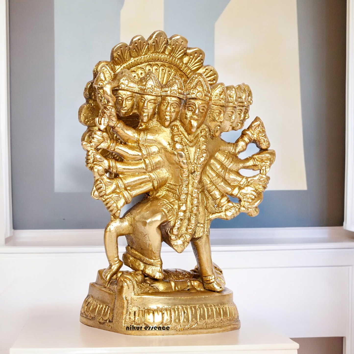 Solid Brass Online Panchmukhi Hanuman - 4.5 inches