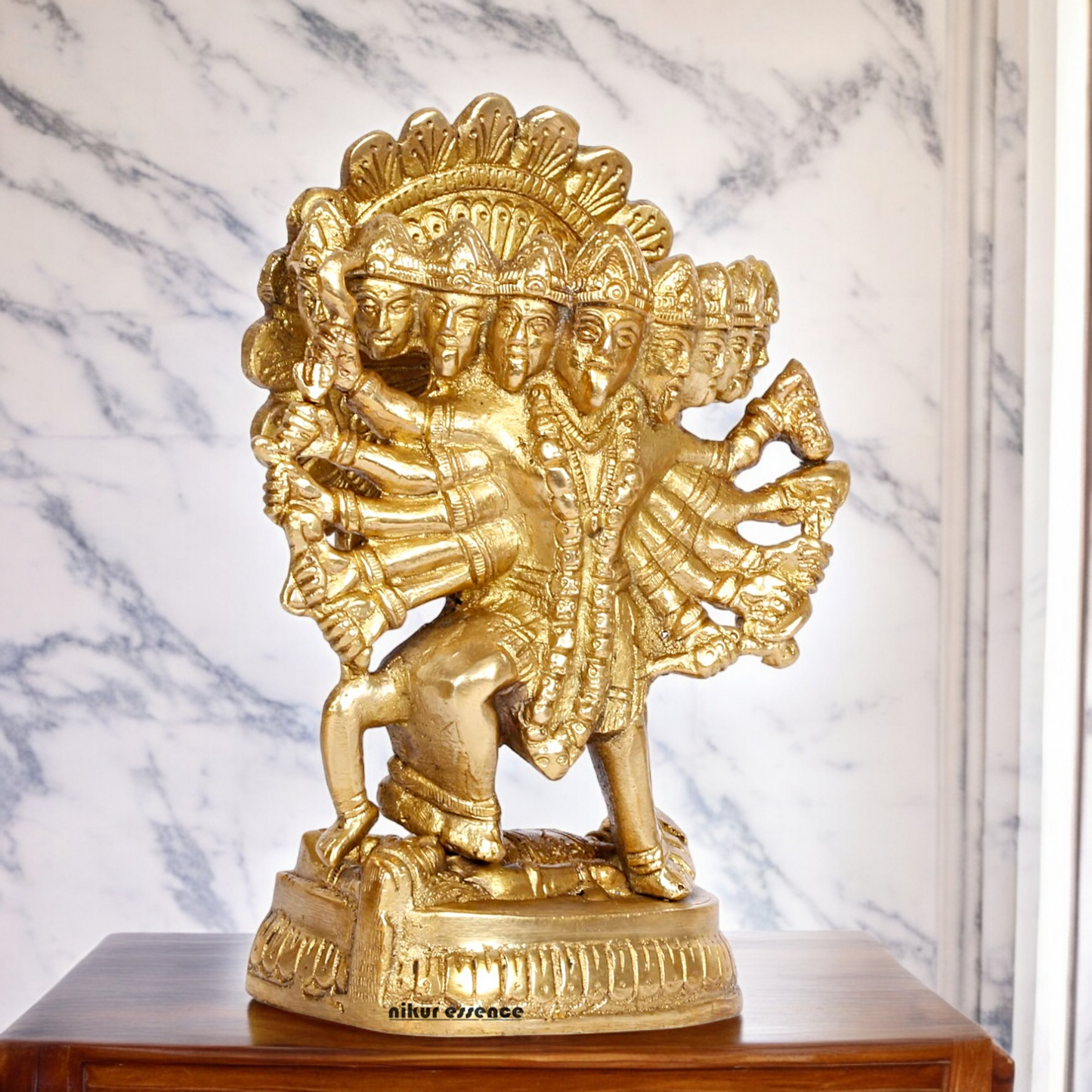 Solid Brass Online Panchmukhi Hanuman - 4.5 inches