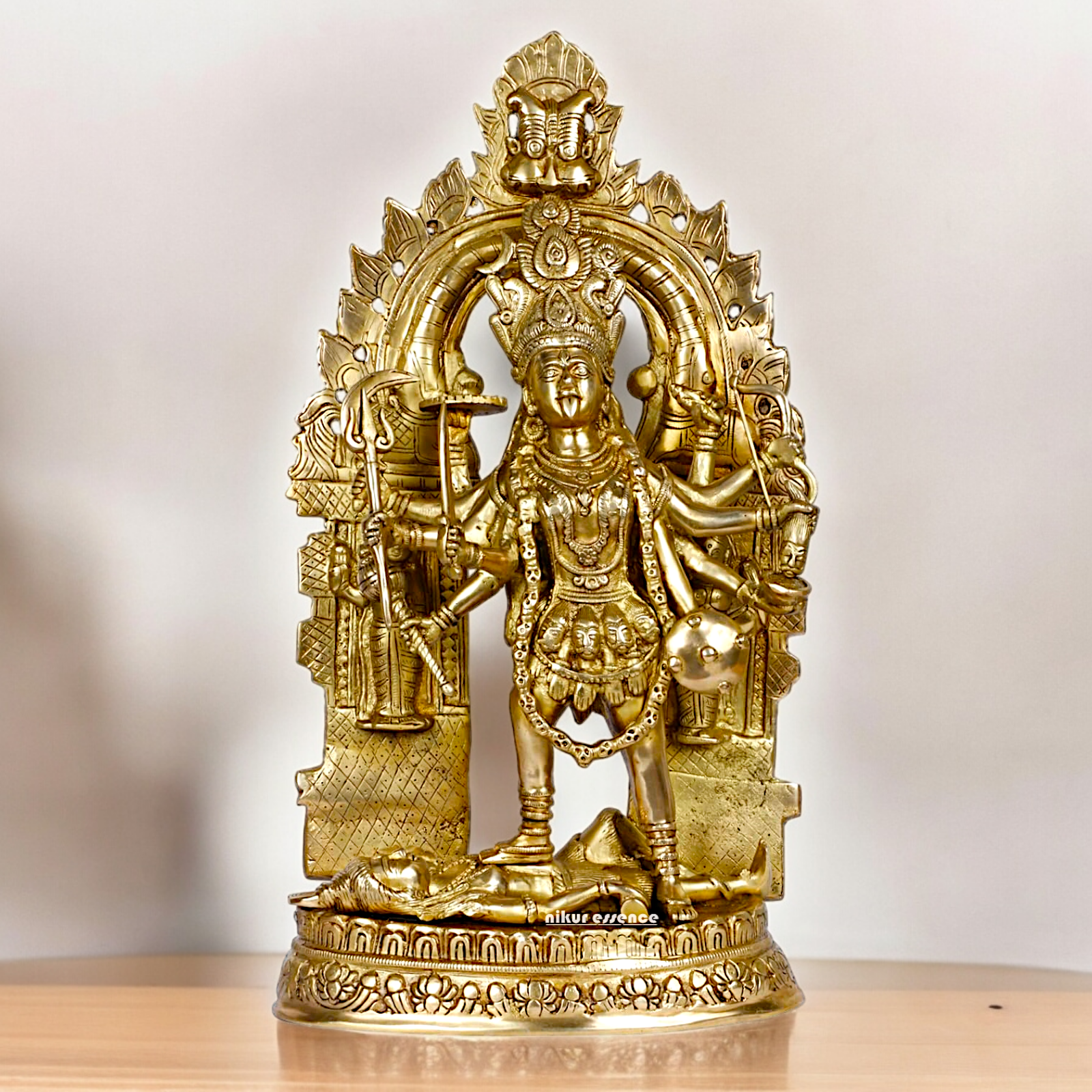 Shop Solid Brass Kali Maa Idol - 22 inches