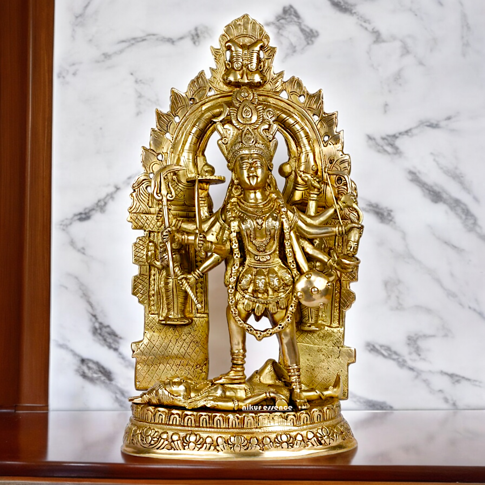 Shop Solid Brass Kali Maa Idol - 22 inches