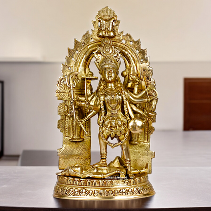 Shop Solid Brass Kali Maa Idol - 22 inches