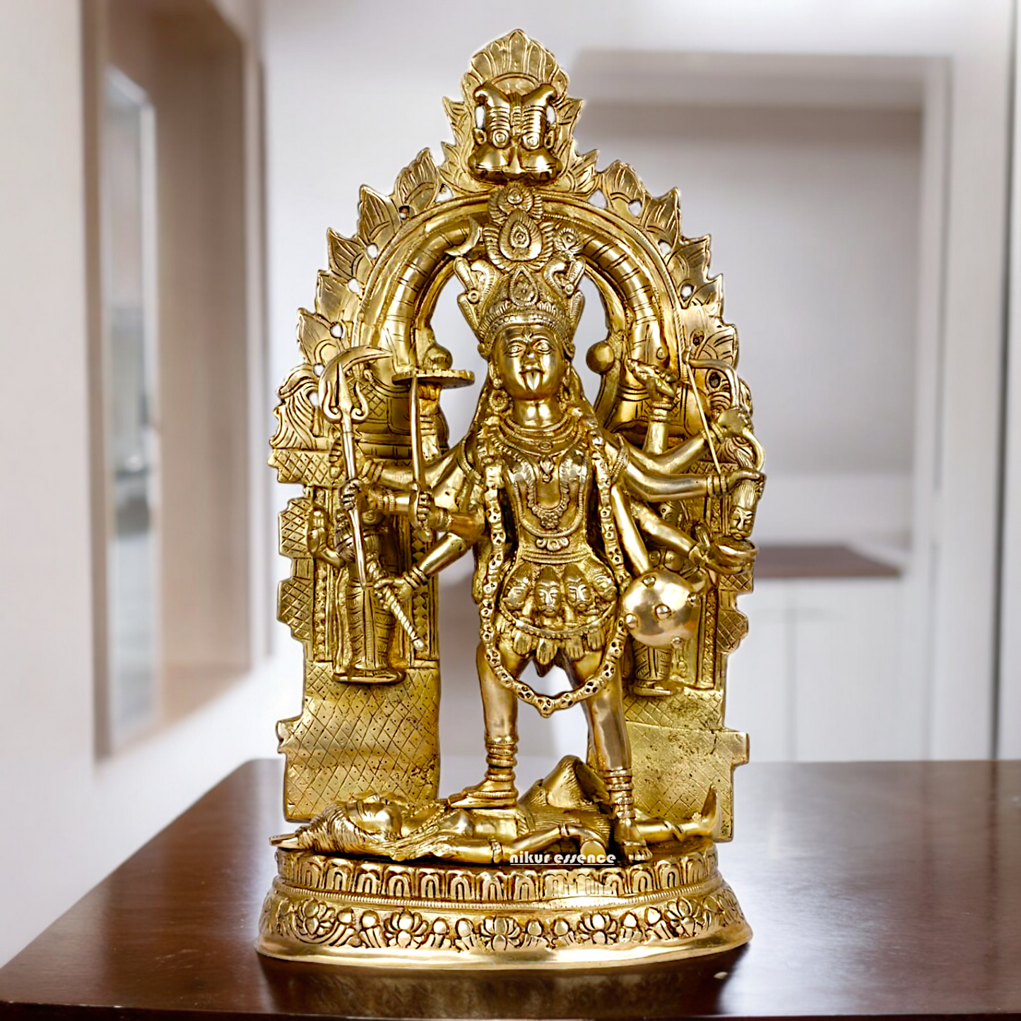 Shop Solid Brass Kali Maa Idol - 22 inches