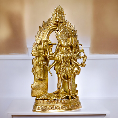 Shop Solid Brass Kali Maa Idol - 22 inches