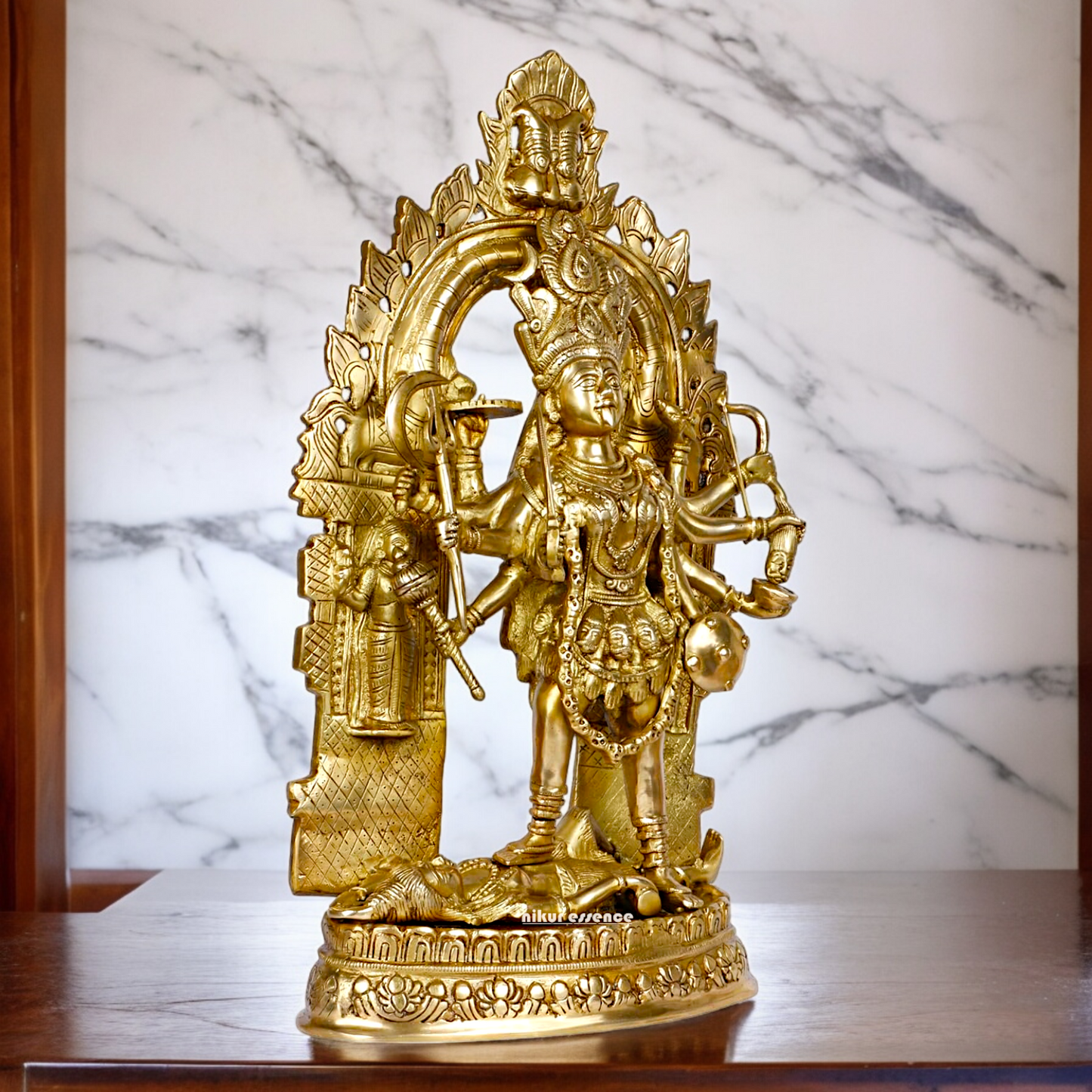 Shop Solid Brass Kali Maa Idol - 22 inches