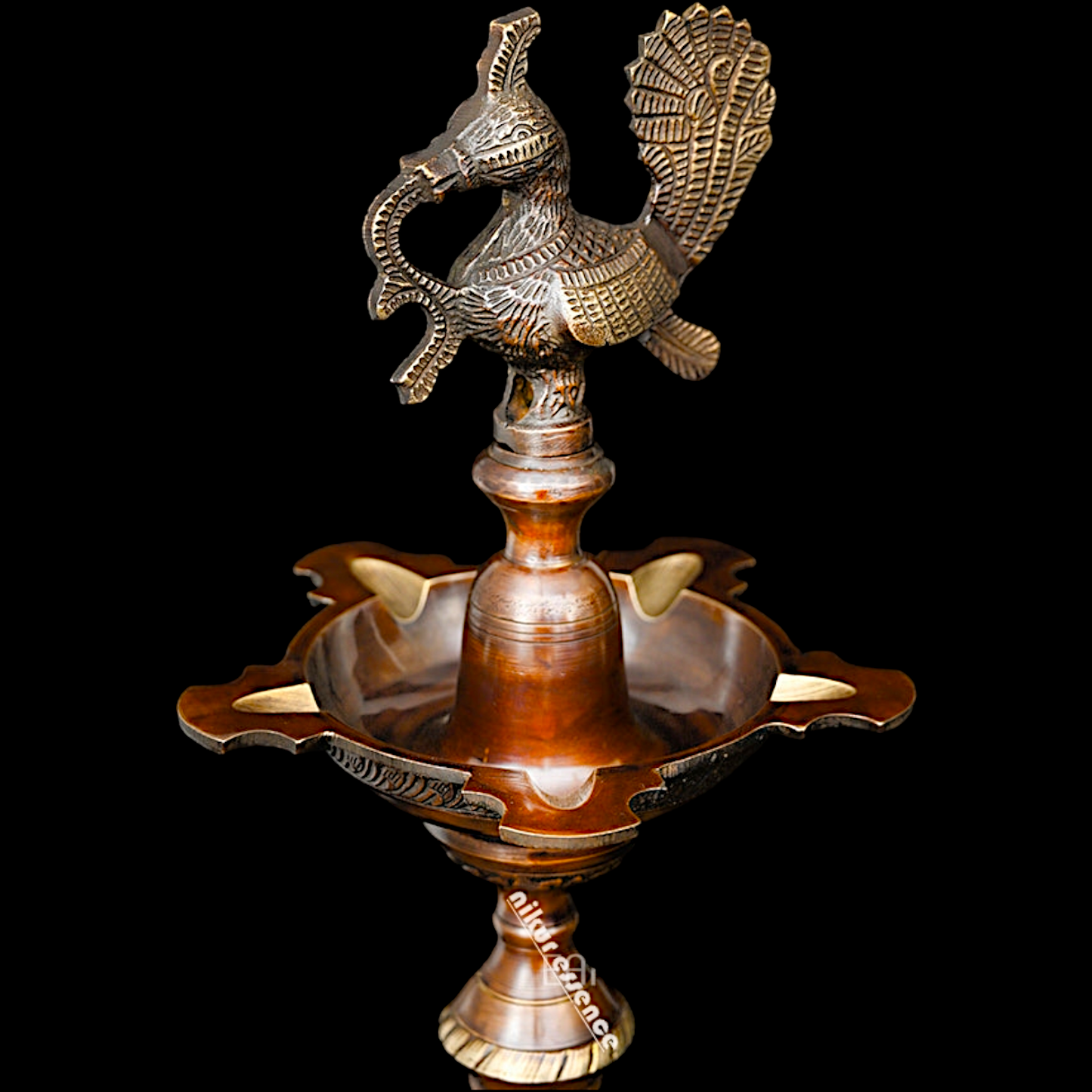 Buy Large Brass Peacock Diya Lamp - 36 inches