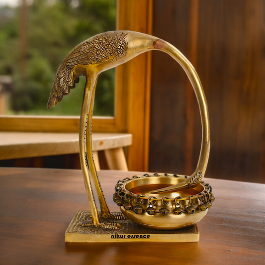 Buy Online Pure brass swan urli - 33 cm Idols Nikuressence