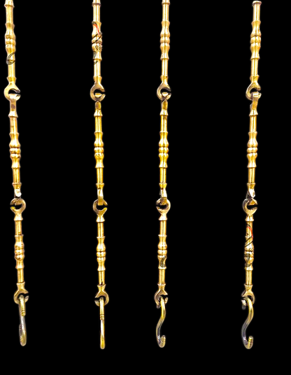 Handcrafted 5ft Rosewood Oonjal Swing with 7ft Brass Chains – Perfect for Balcony & Indoor Use Nikuressence