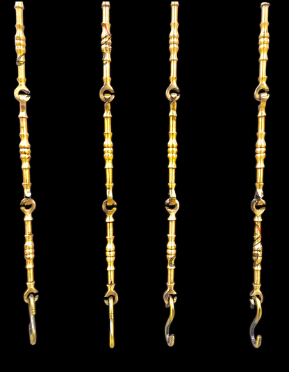 Handcrafted 5ft Rosewood Oonjal Swing with 7ft Brass Chains – Perfect for Balcony & Indoor Use Nikuressence