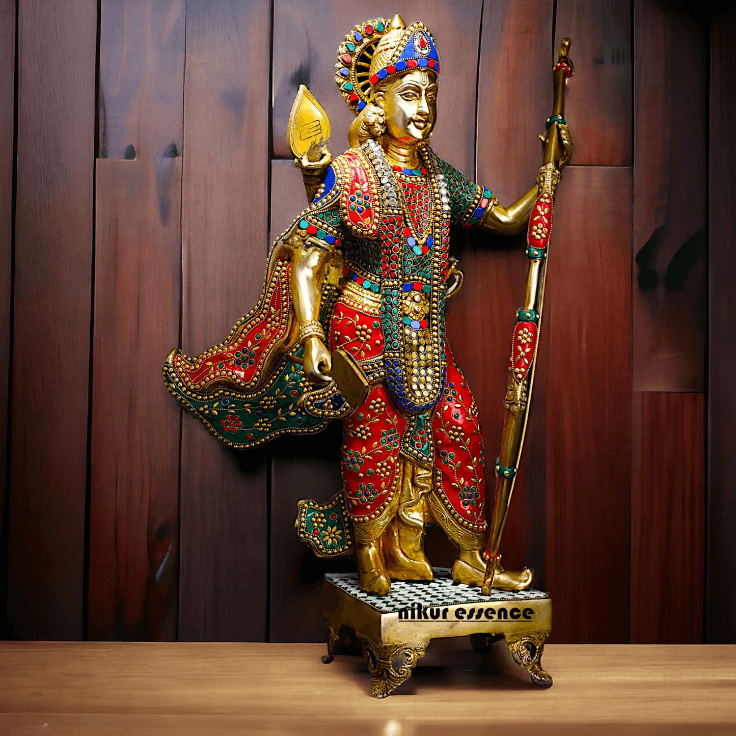 Buy Ram Statue in Brass with Inlay Work – Perfect for Home Decor Idols Nikuressence