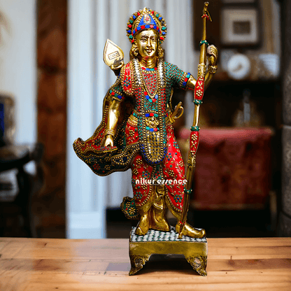 Buy Ram Statue in Brass with Inlay Work – Perfect for Home Decor Idols Nikuressence