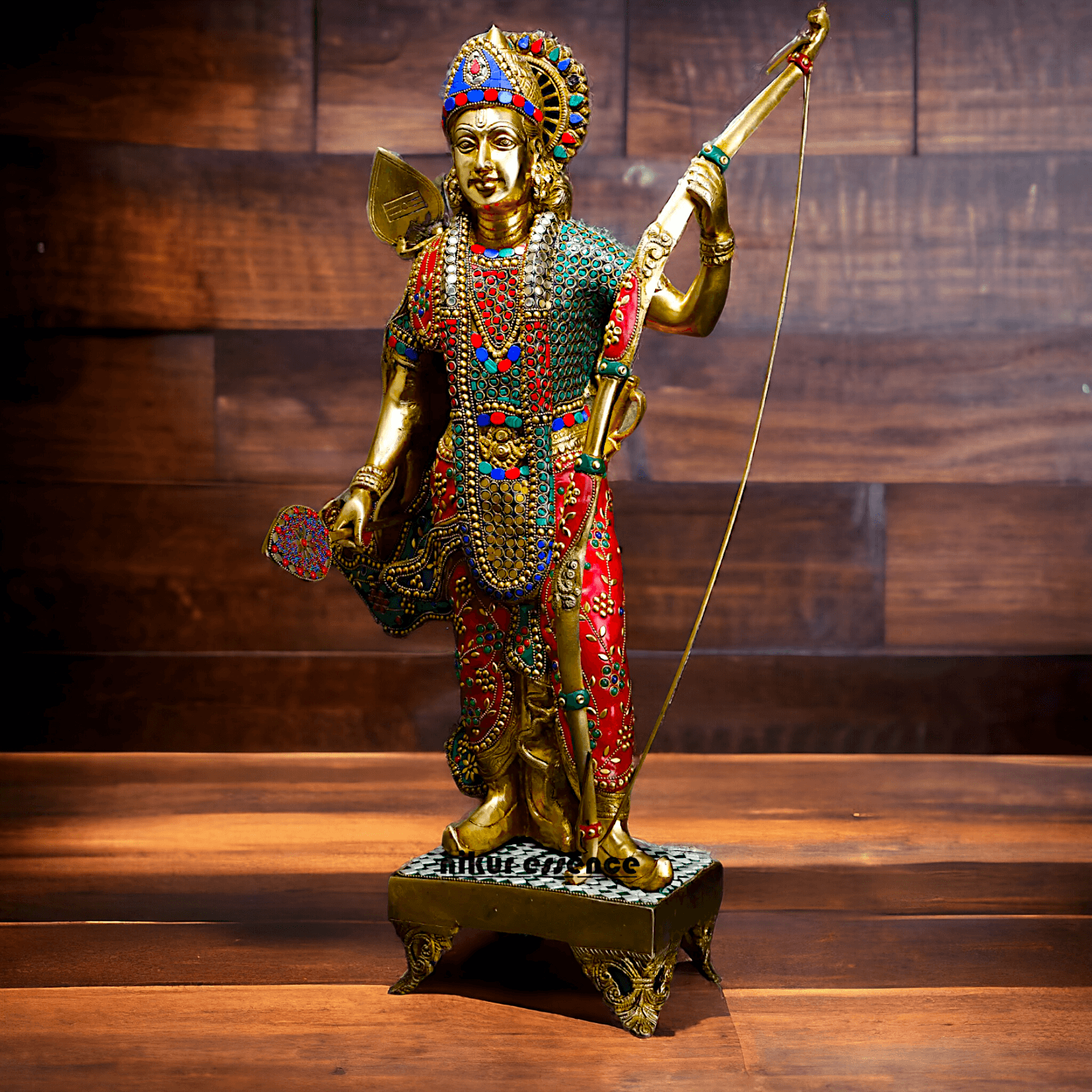 Buy Ram Statue in Brass with Inlay Work – Perfect for Home Decor Idols Nikuressence