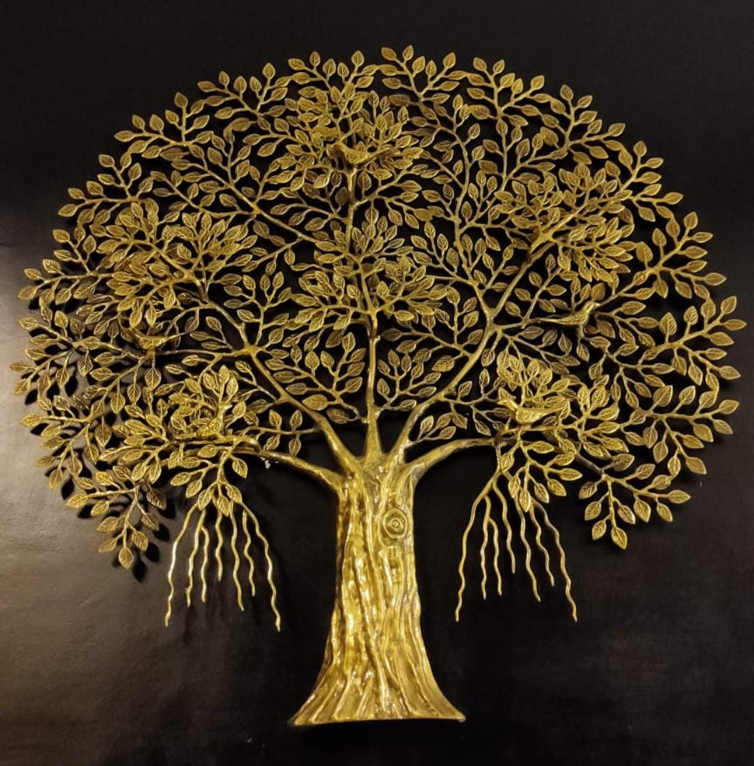 Brass tree with 4 birds by Nikur Essence