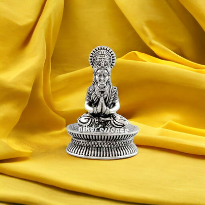 Buy online Pure Silver Annapurna Devi Idol