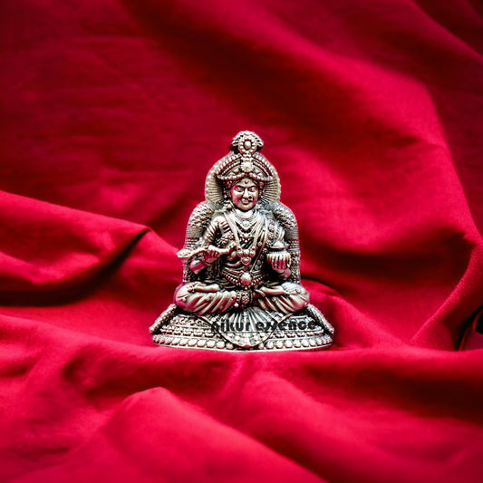 Buy Silver Annapurneswari Devi idol by nikuressence Nikuressence AnnapurneswariDevi DiwaliDecorations GoddessBlessings GoddessOfNourishment HinduGods HomeDecorInspo IndianFestivalVibes LuxuryDecorItems nikuressence ProsperityIdol PujaRoomEssentials SilverAnnapurneswariDeviIdol SilverHomeDecor SilverIdol SpiritualDecor SpiritualGrowth