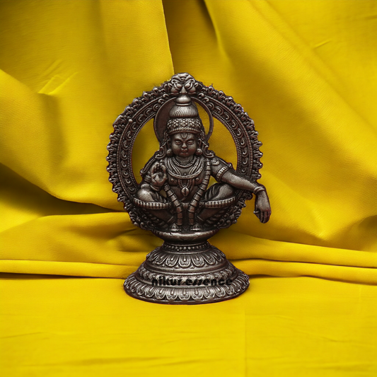 Buy pure Silver Ayyappa Idol -Nikuressence Idols Nikuressence