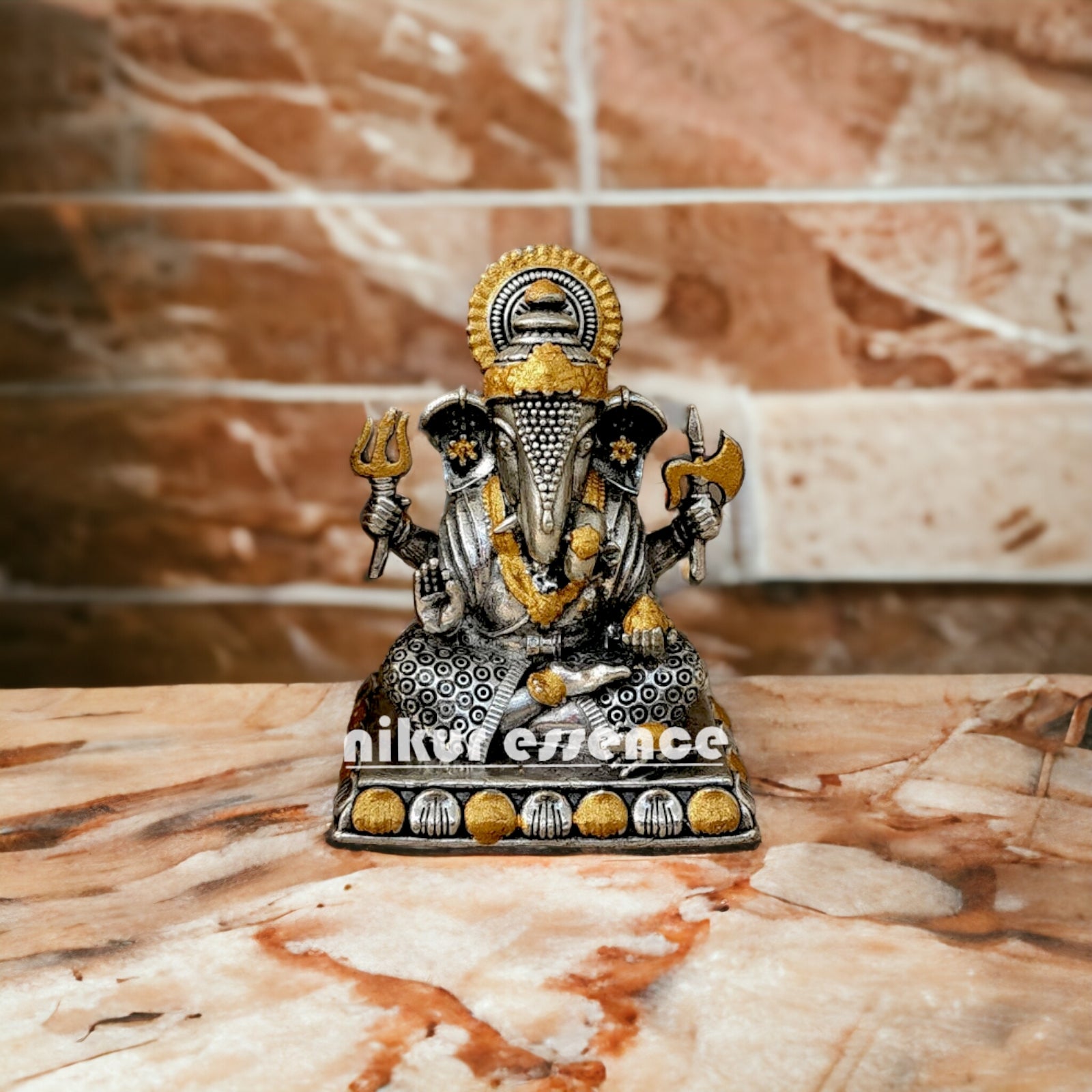 Buy Silver Dagdu Ganesha Idol online