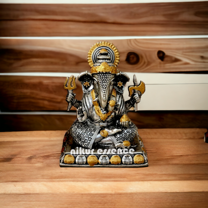 Buy Silver Dagdu Ganesha Idol online