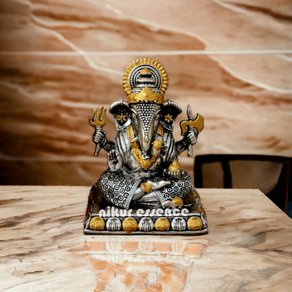 Buy Silver Dagdu Ganesha Idol online