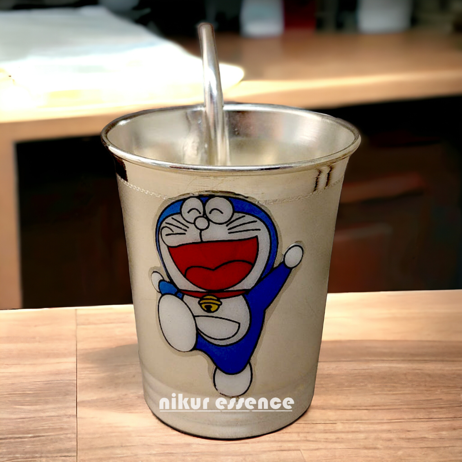 Buy Doremon Kids Sipper Glass in Silver