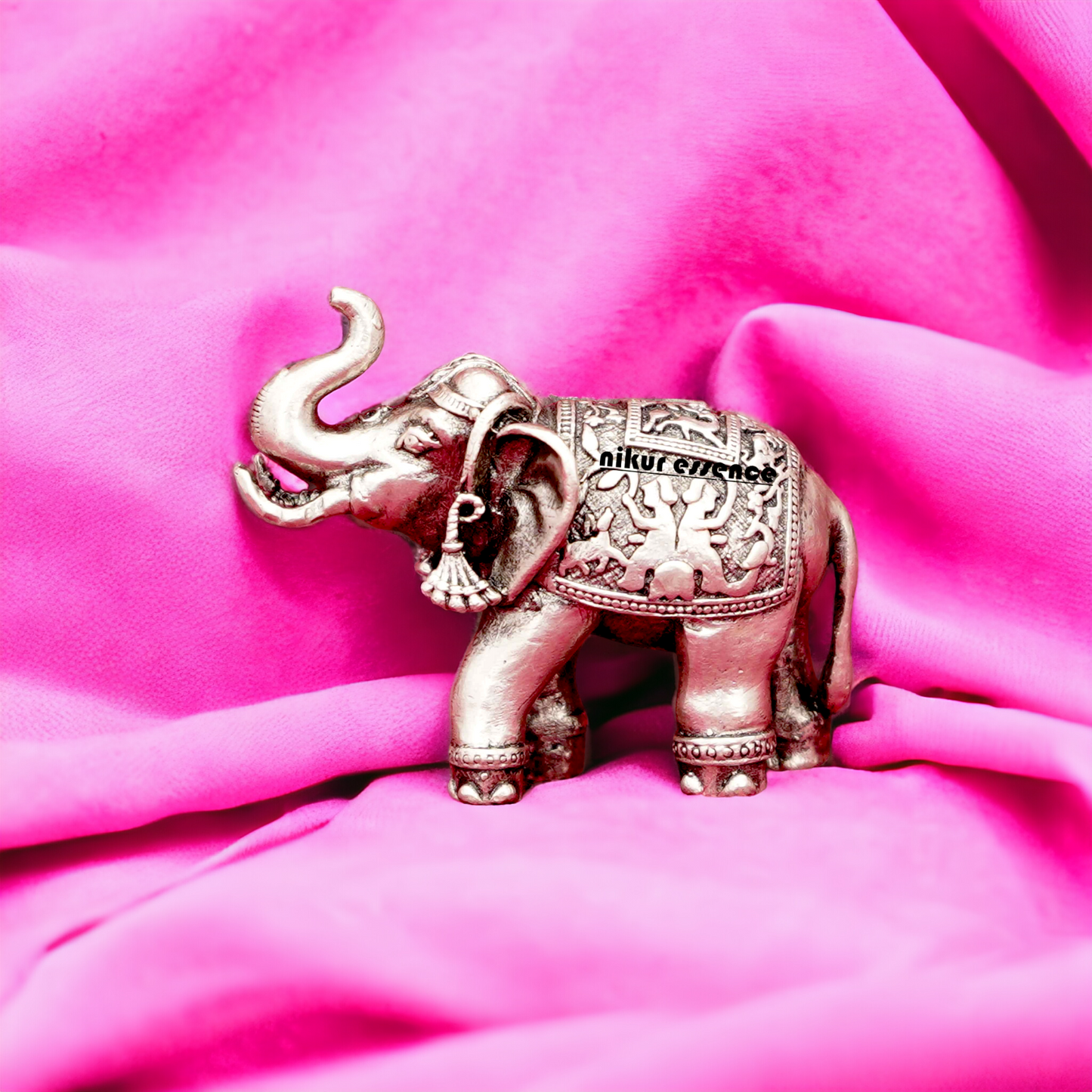 Buy pure silver Elephant 3D Solid Idol