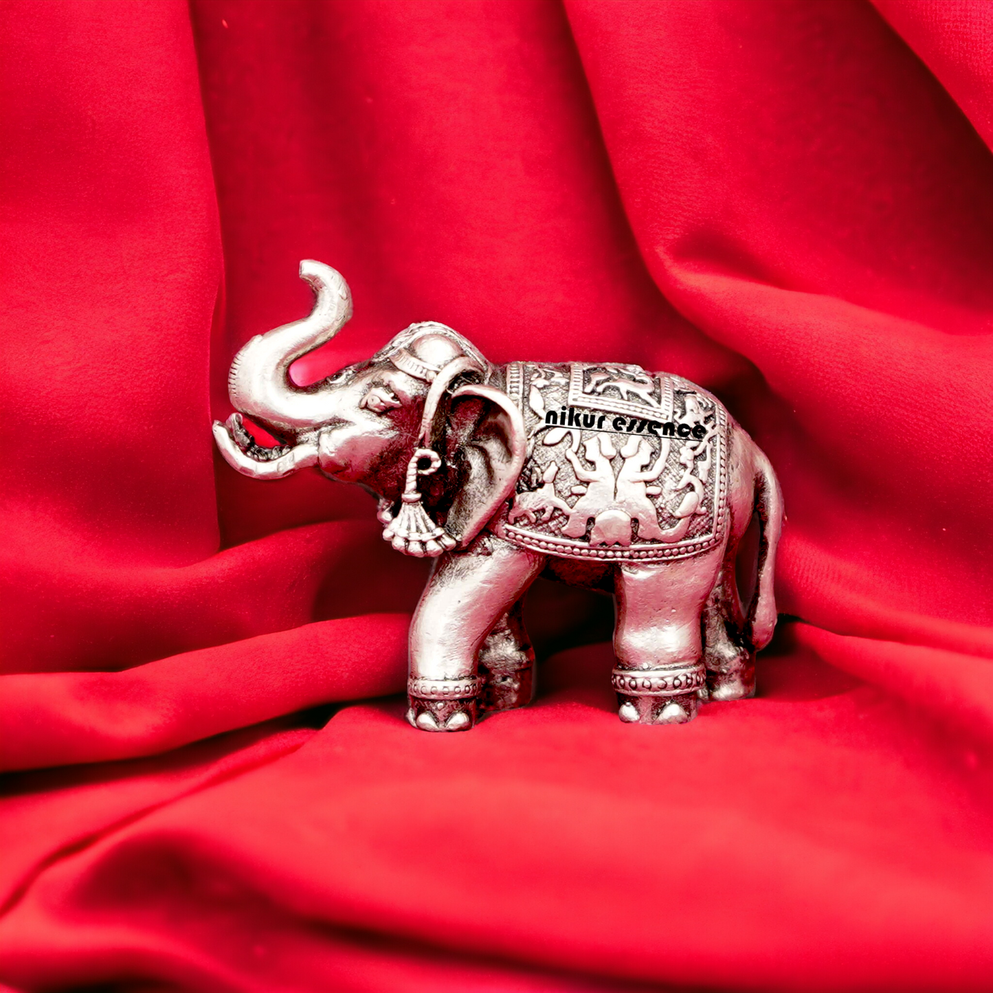 Buy pure silver Elephant 3D Solid Idol