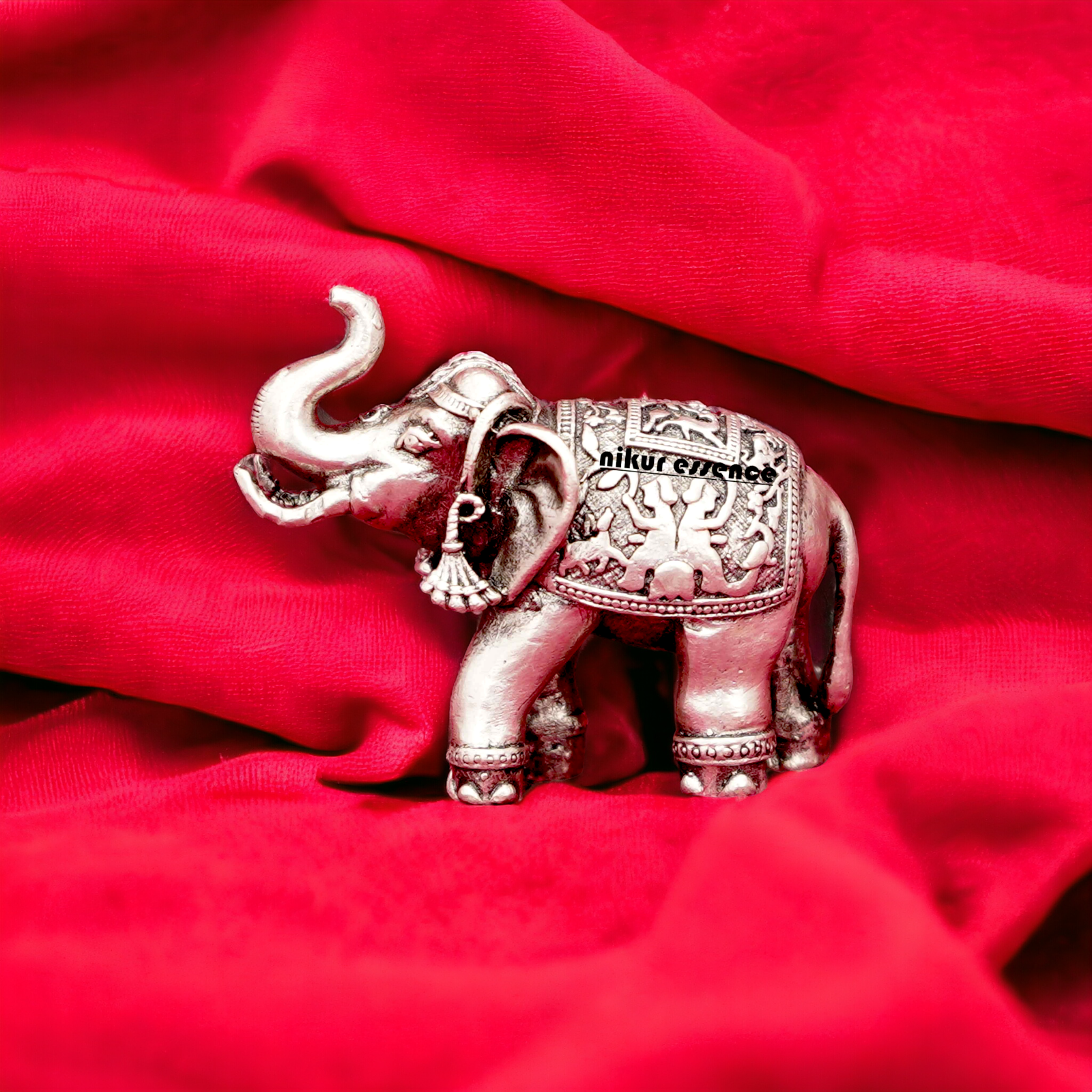 Buy pure silver Elephant 3D Solid Idol