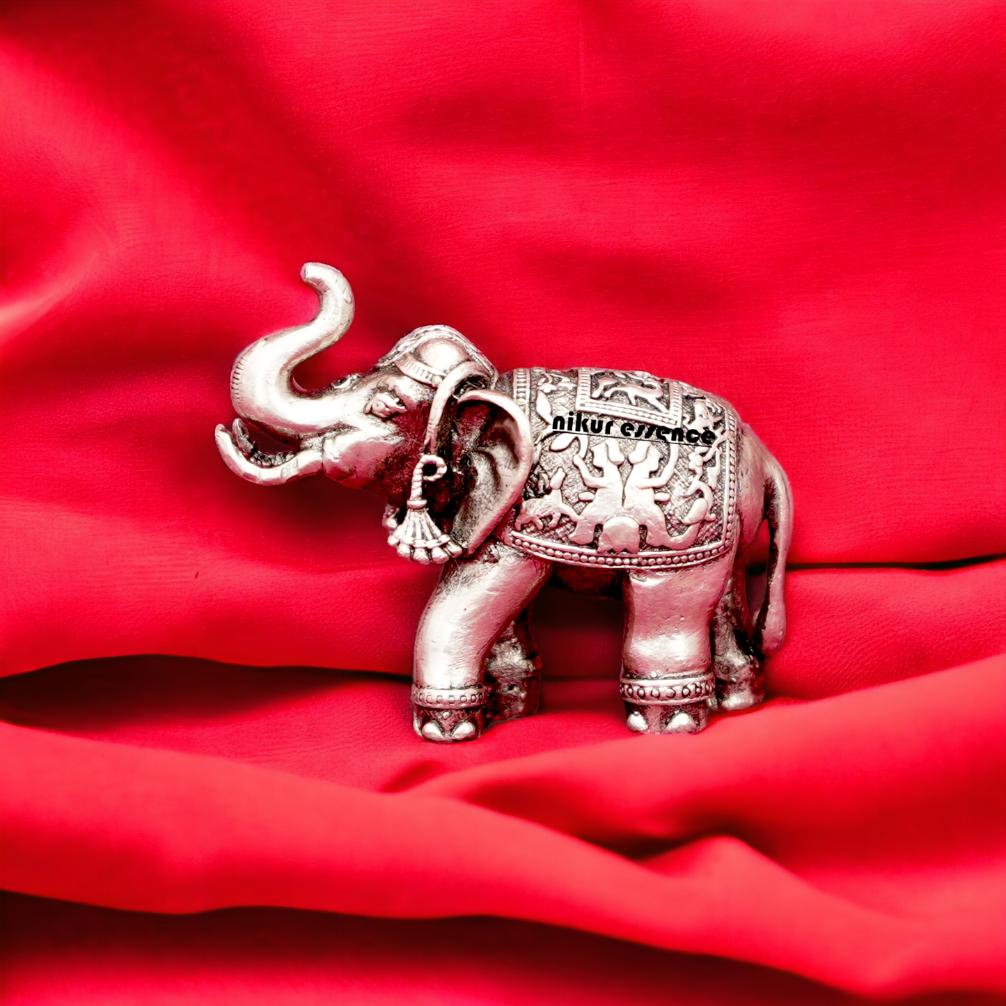 Buy pure silver Elephant 3D Solid Idol