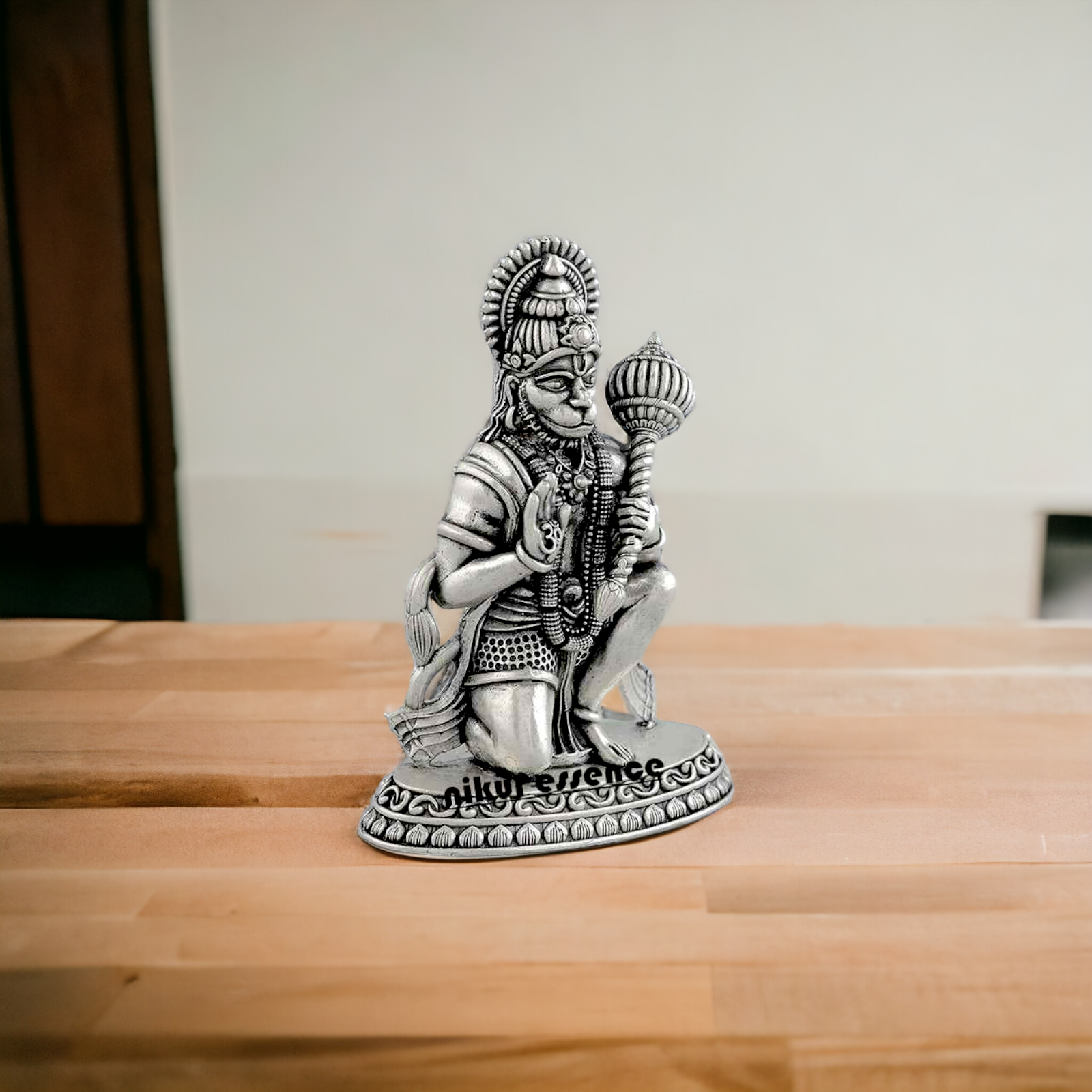 Buy Pure Silver Hanuman Statue -nikuressence Nikuressence AltarDecor DivineBlessing FaithAndSpirituality HandcraftedIdols HandcraftedSilver HanumanBhakti HanumanStatue HinduArt HinduGods HinduRituals HomeTemple IndianArt LordHanuman LoyaltyAndDevotion LuxuryDecor NikurEssenceSilver PujaRoom SilverHanumanStatue SilverHomeDecor SilverIdol SilverIdols SpiritualGifts SpiritualGrowth SpiritualSignificance StrengthAndCourage