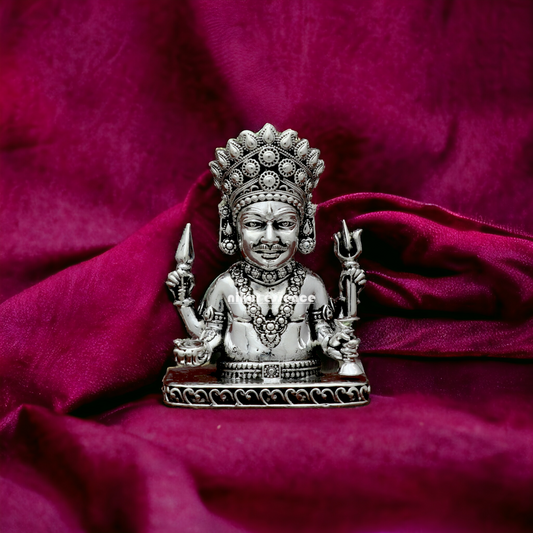 Buy Silver Nakoda Bhairav idol Nikuressence BlessingsIdols DeityIdolHandmade DivineProtectionIdols GoodFortuneIdols HandcraftedSilver HinduDeityIdol HinduDeityStatue HinduGodIdols HinduismIdols IndianHandicrafts NakodaBhairavIdol NakodaBhairavMantra NakodaBhairavPuja NakodaBhairavWorship NikurEssenceSilver PositiveEnergyIdols ProsperityIdols PujaRoomEssentials SilverDecorItems SilverHomeDecor SilverIdol SilverIdolHandcrafted SilverIdols SilverNakodaBhairavIdol SpiritualGrowthIdols TempleDecorIdols