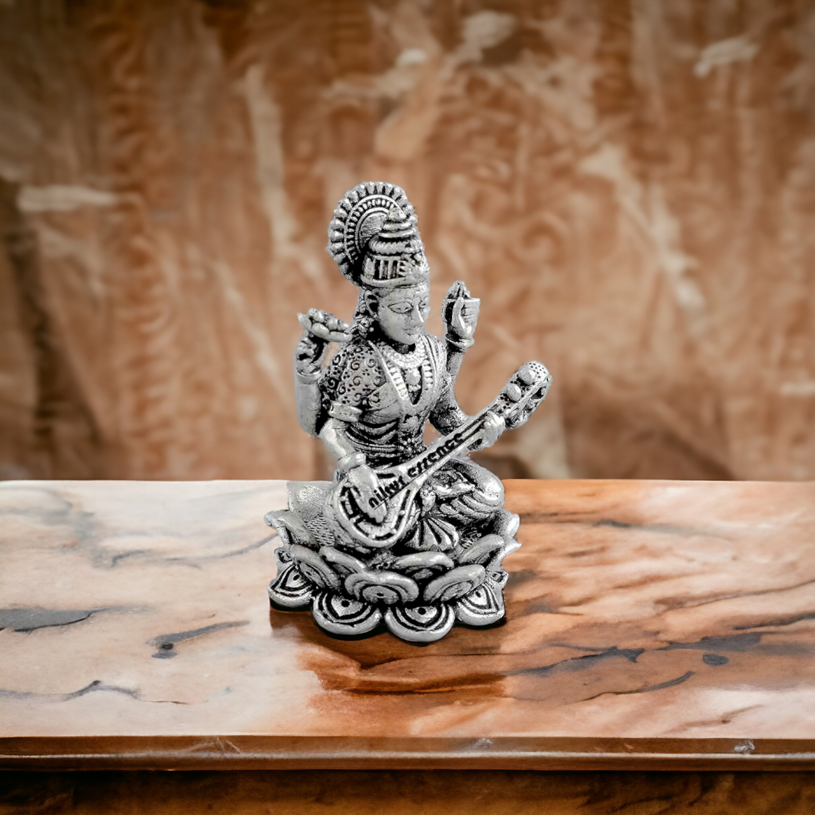 Buy Silver Saraswati mata Idol -nikuressence Nikuressence DivineBlessings GoddessIdols GoddessSaraswati HinduDeities HinduFestivals Hinduism HinduRituals HomeDecorInspo IndianCulture IndianFestivals KnowledgeAndWisdom LuxuryHomeDecor MusicAndArts nikuressence PujaRoomEssentials SaraswatiPuja SilverIdols SilverSaraswatiDeviIdol SpiritualGrowth SpiritualJourney VastuCompliant