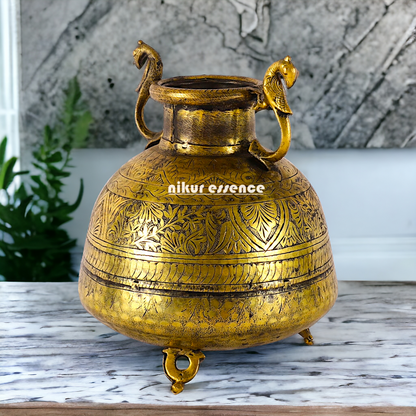 Solid Brass Pot Matka - 10 inches