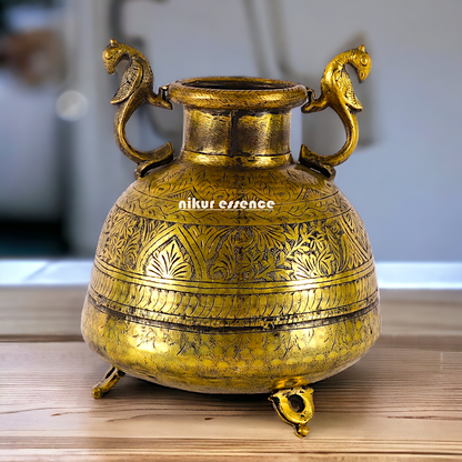 Solid Brass Pot Matka - 10 inches