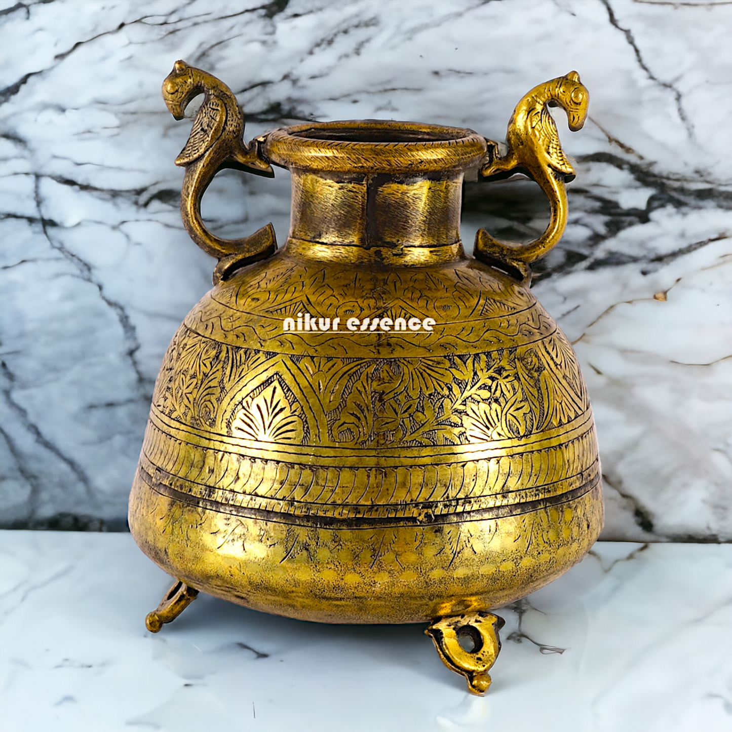 Solid Brass Pot Matka - 10 inches