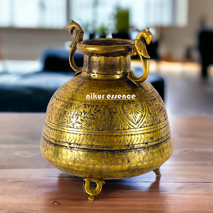 Solid Brass Pot Matka - 10 inches