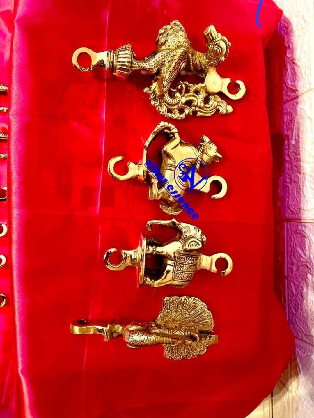 Swing Jhula with Brass Chain | Jhula & Wooden Swings Online | Brass Swing Oonjal Chain -5 feet Idols Nikuressence