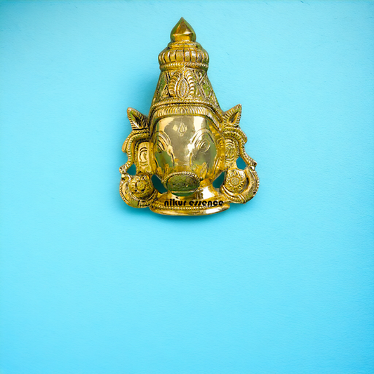 brass varaha face decor wall Hanging plate - 6.5 Inches Nikuressence