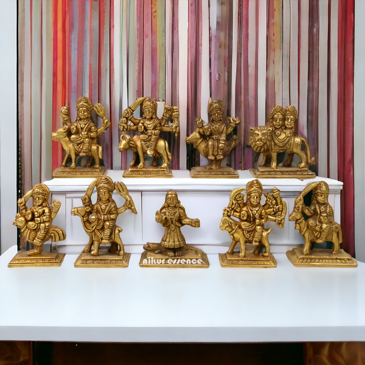 Buy Brass Navdurga Idols- 3 Inch