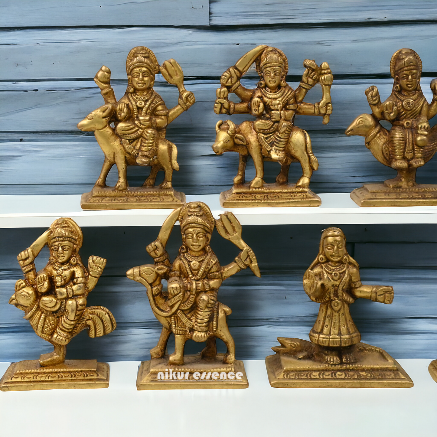 Buy Brass Navdurga Idols- 3 Inch